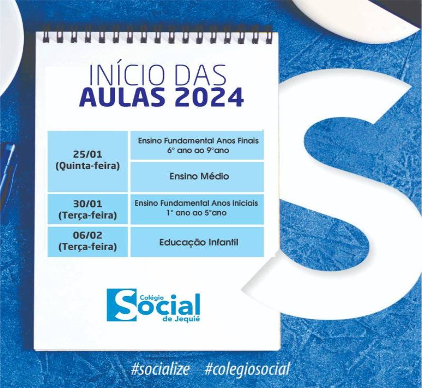 Início das Aulas 2024